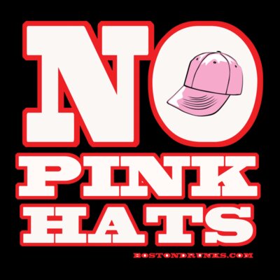 No Pink Hats Shirt Logo good